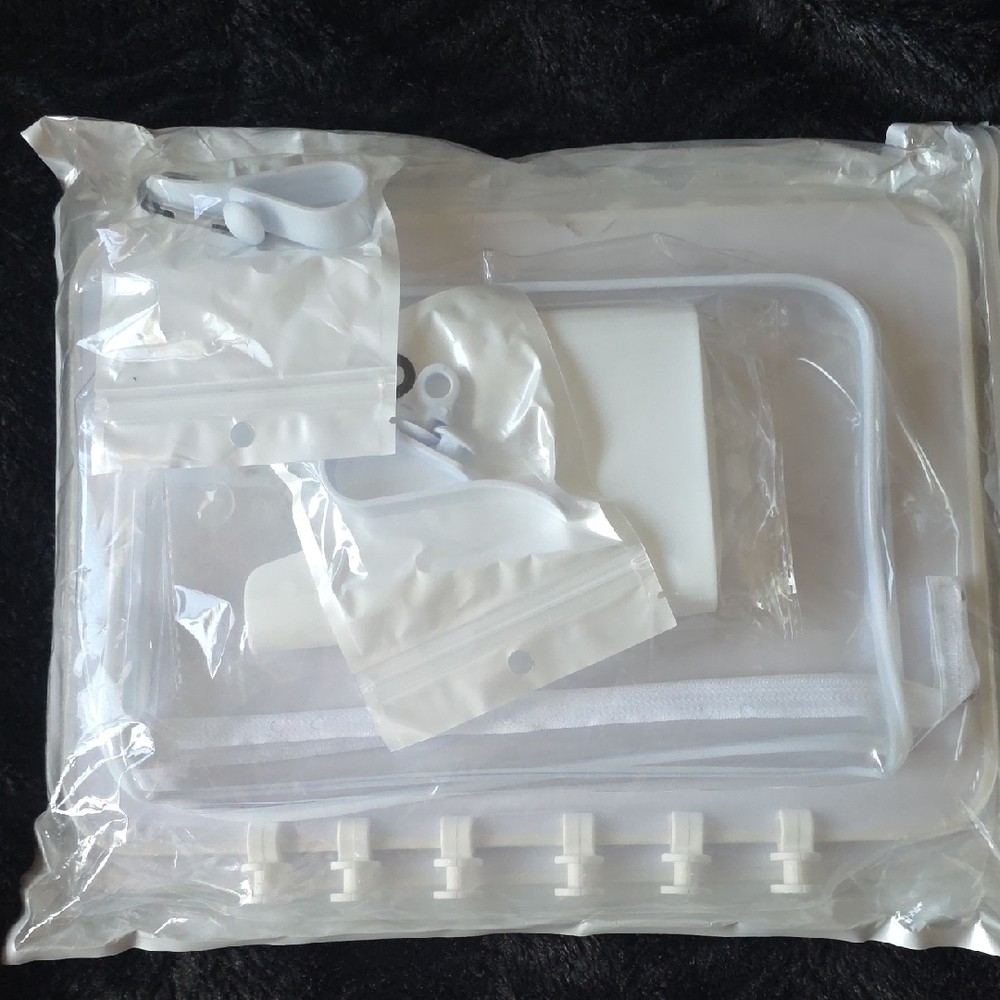 Clear Travel Toiletry Bag Set